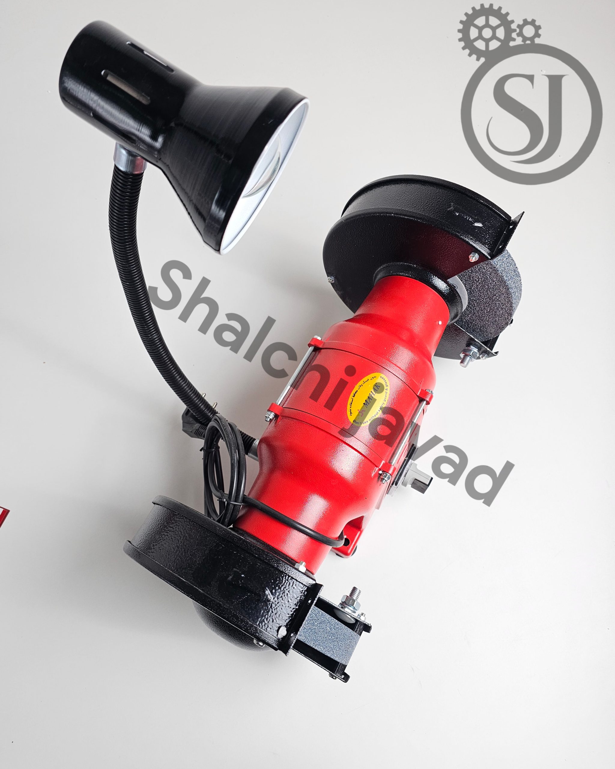 ماشین سنگ سنباده 200 میلیمتر 700 وات 3000 دور چراغ دار محک GD 200-1 HL