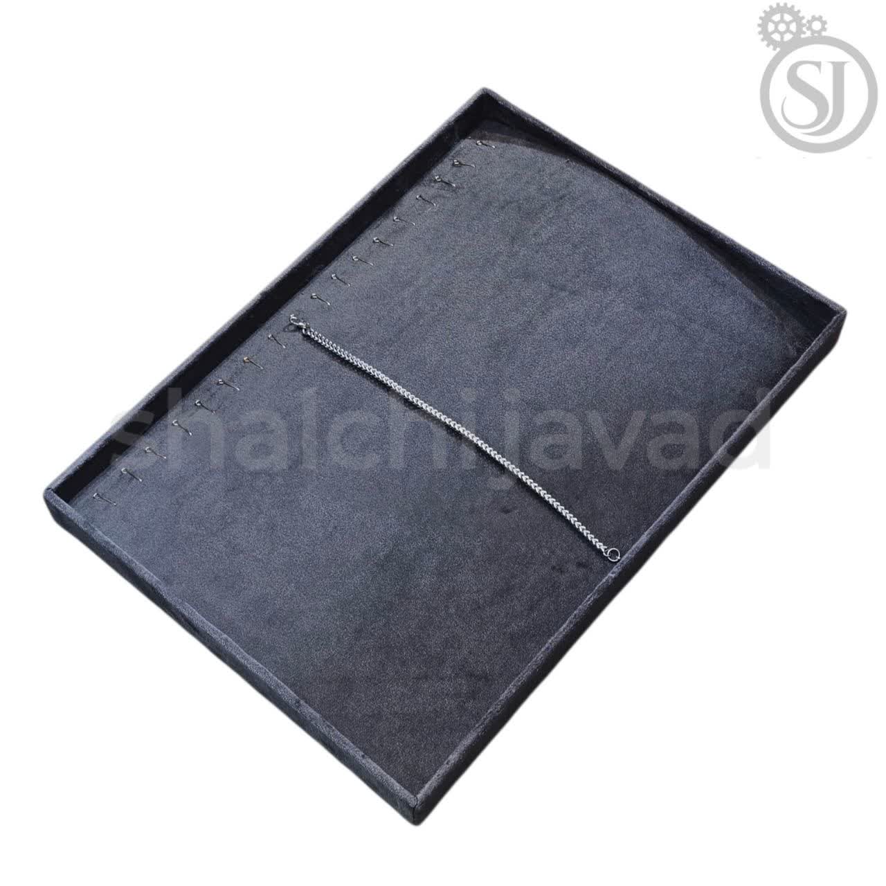 سینی دستبندی خاکستری ویترینی | سینی نمایش دستبند طلافروشی